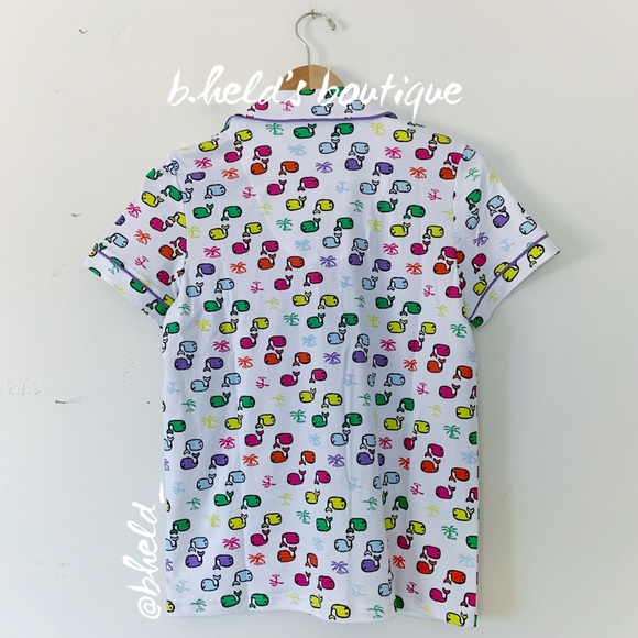 Roller Rabbit Moby Paradise Polo Pajamas in Multi Size X-Small XS Brand New NWT - Picture 8 of 16